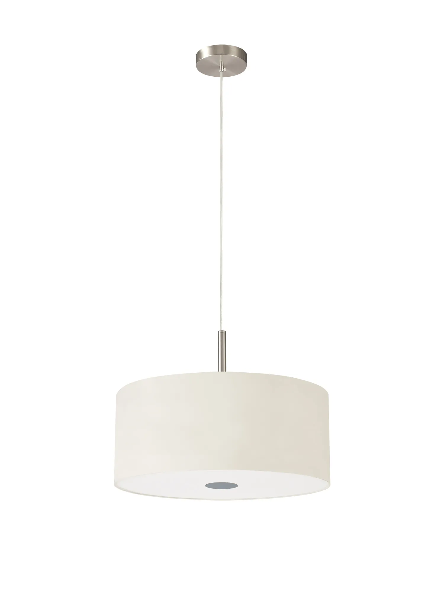 Baymont 40cm 3 Light Pendant Satin Nickel, Ivory Pearl, Frosted Diffuser DK0433  Deco Baymont SN IV